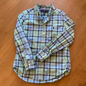 Ralph Lauren Boys’ Plaid Long-Sleeve Button Down Shirt